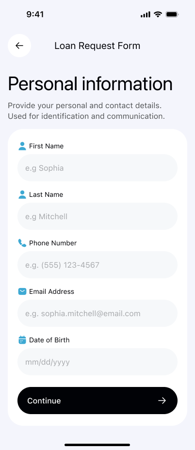 Personal information